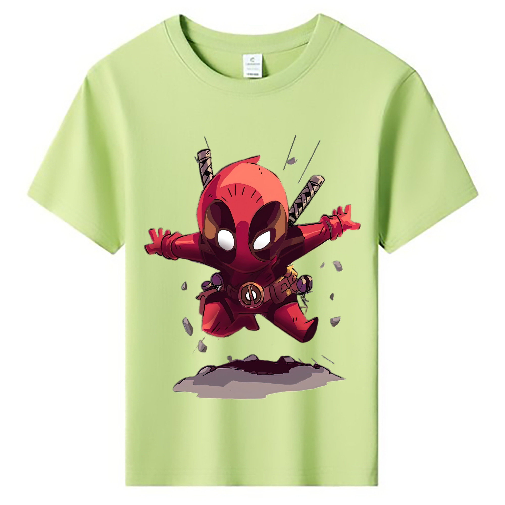 （画像用） Deadpool デッドプール 綿100％キッズTシャツ（フロントプリント）